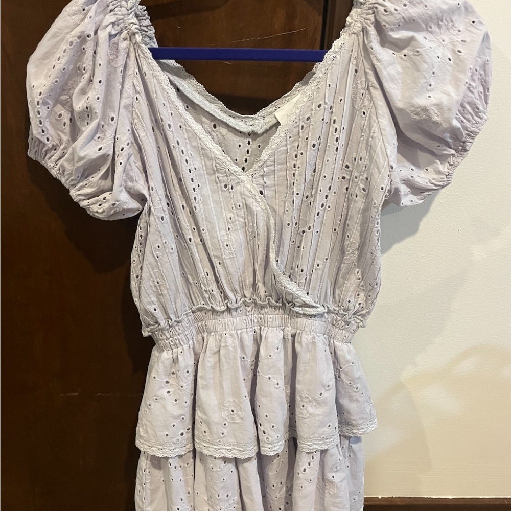Isabelles Cabinet Strollin By Pale Smoke Eyelet dress size small